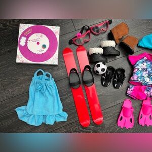 American Girl book & Our Generation 18” Doll Accessories
